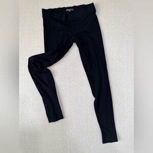 Vince Black Ponte Knit Leggings Pants Pull On Slim Stretch Size M